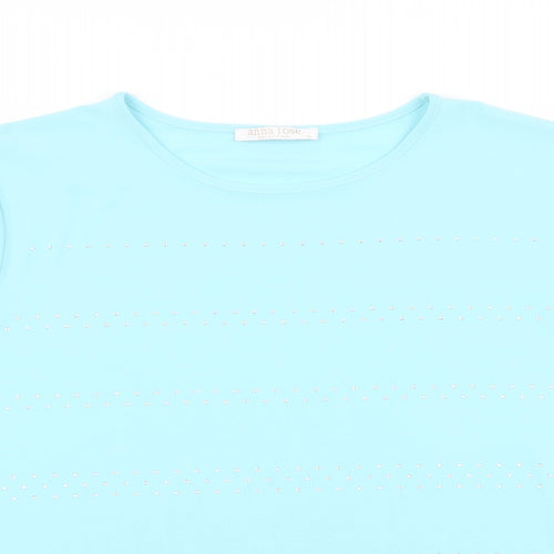 anna rose Womens Blue   Basic T-Shirt Size XL