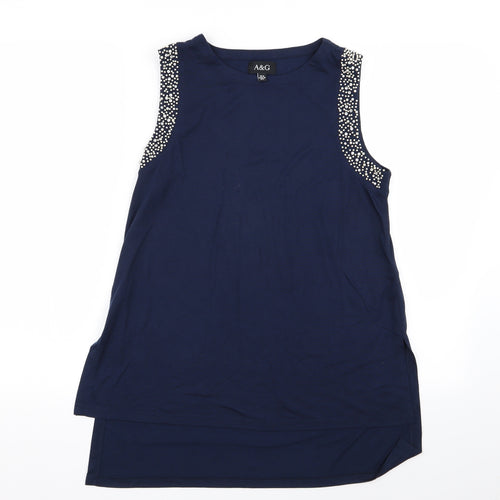 A&G Womens Blue   Basic Tank Size 10
