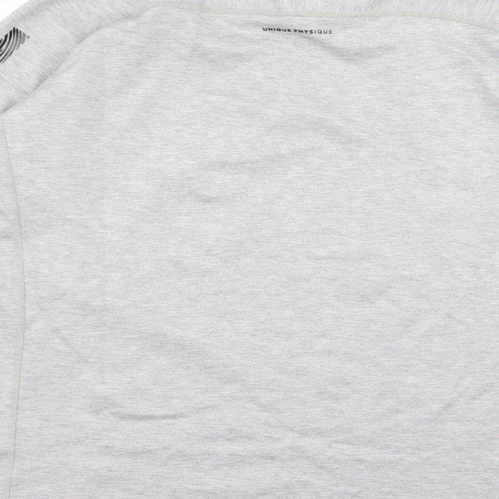 unique physiqie Mens Grey   Pullover Jumper Size L