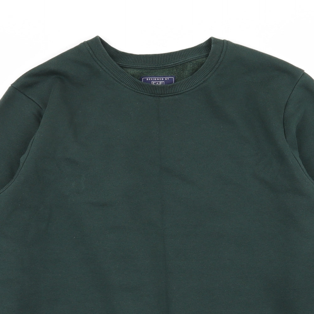 F&F Mens Green   Pullover Jumper Size S
