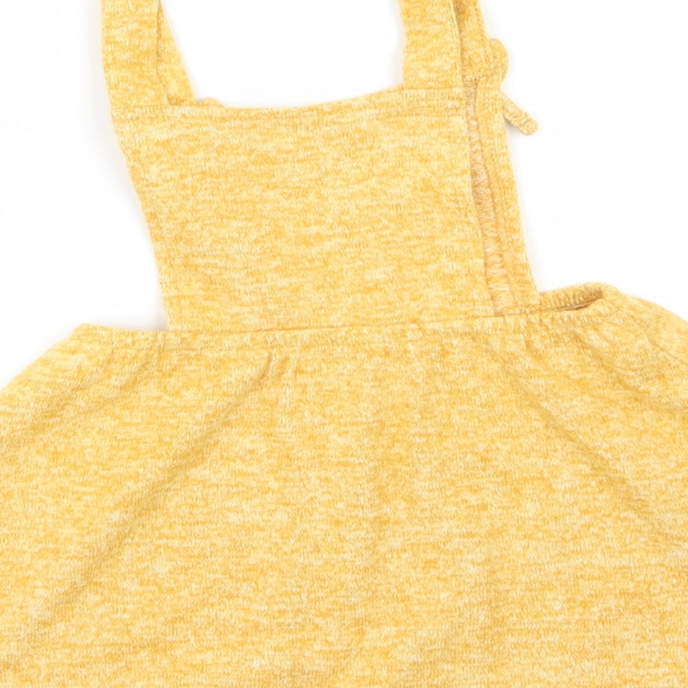 Matalan Girls Yellow   Fit & Flare  Size 9-12 Months