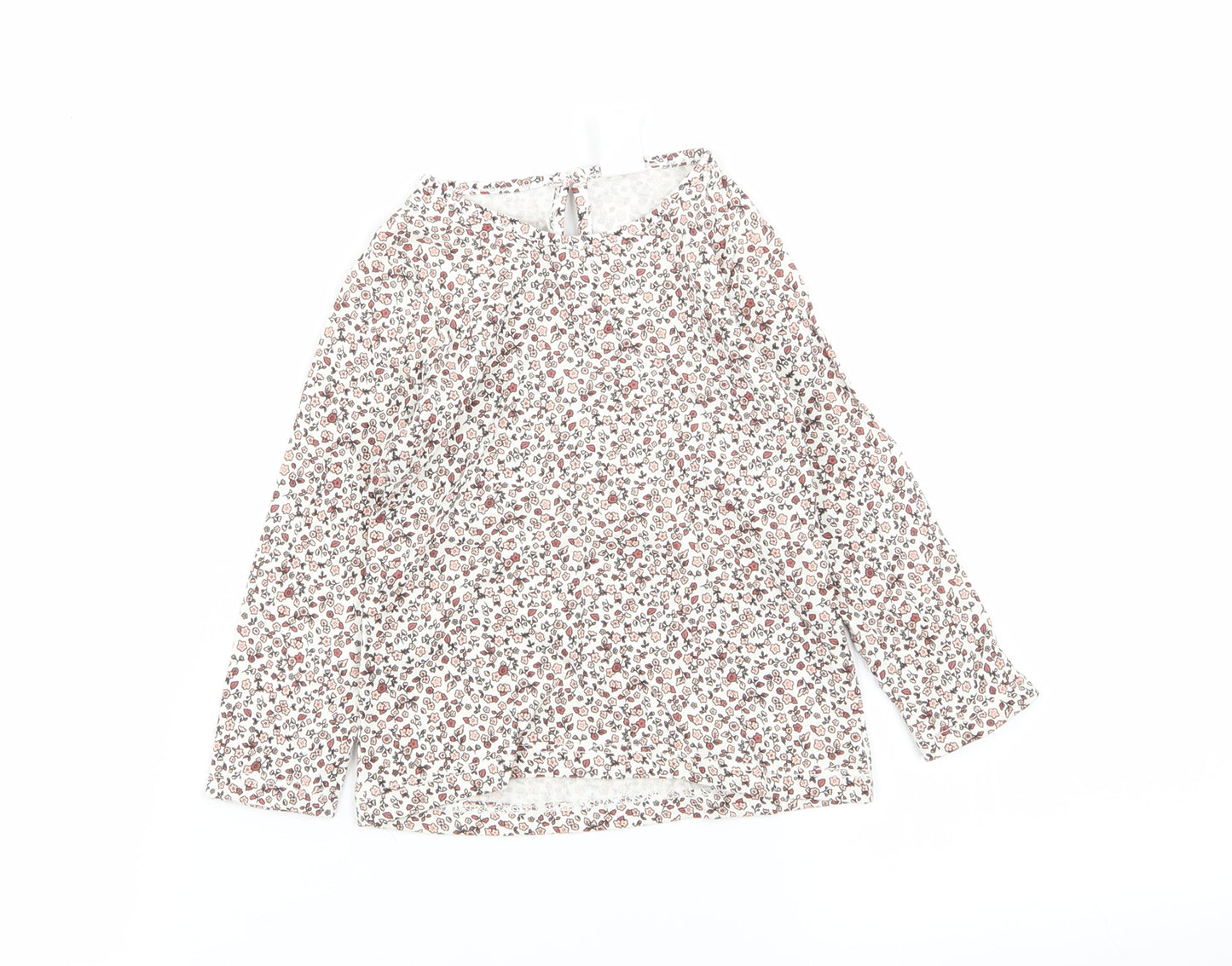 H&M Girls Multicoloured Floral  Basic T-Shirt Size 12 Months