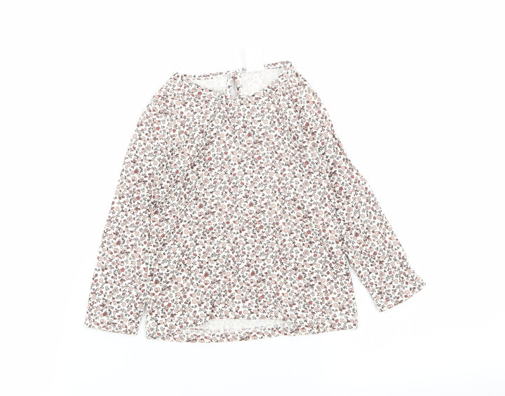 H&M Girls Multicoloured Floral Basic T-Shirt Size 12 Months