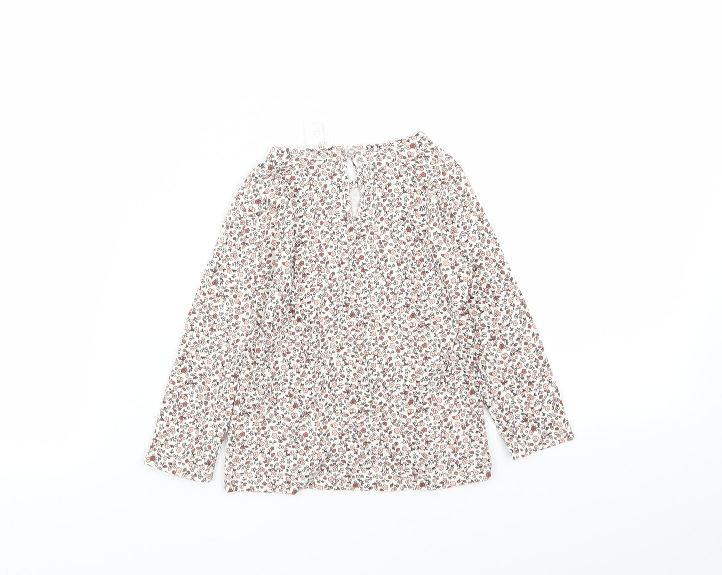 H&M Girls Multicoloured Floral  Basic T-Shirt Size 12 Months