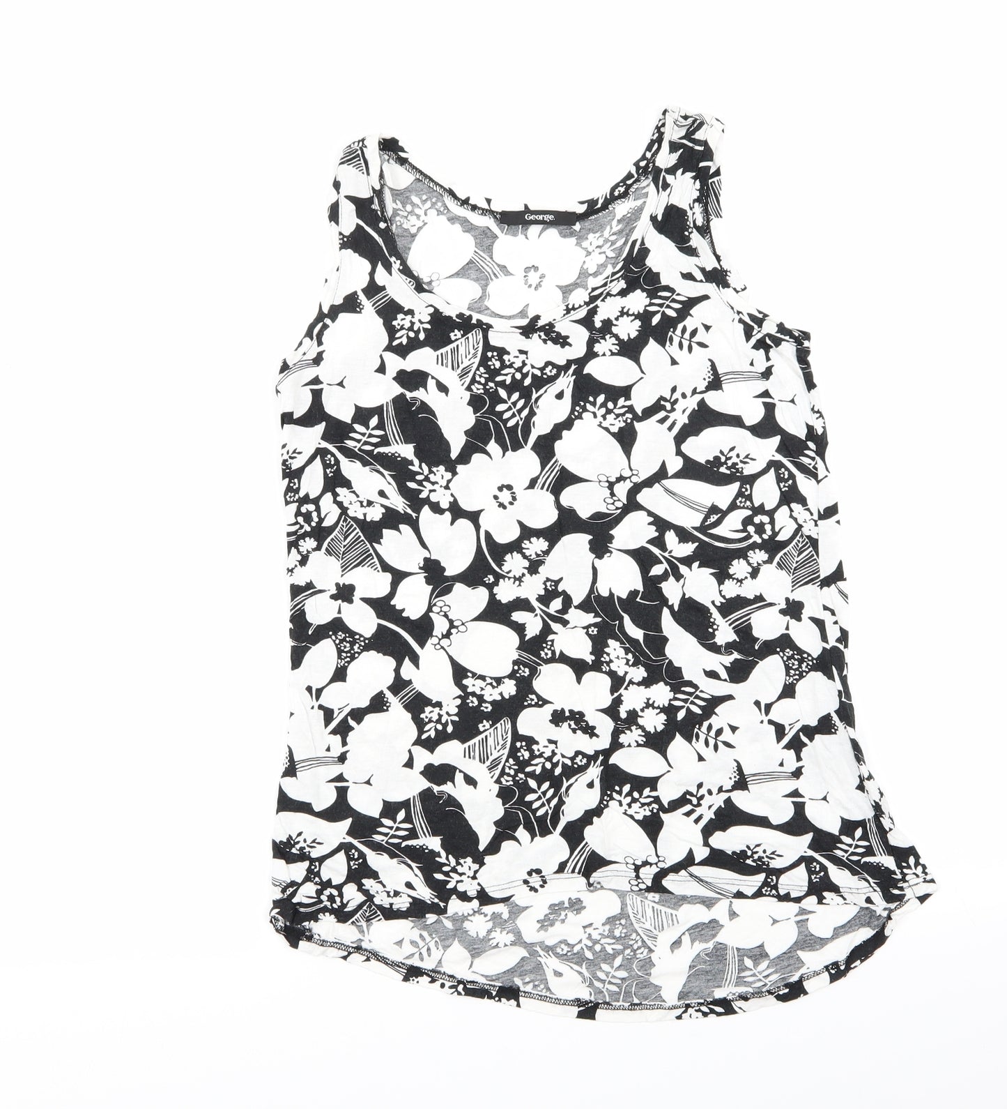 Asda George Womens Multicoloured Floral  Basic Tank Size 8
