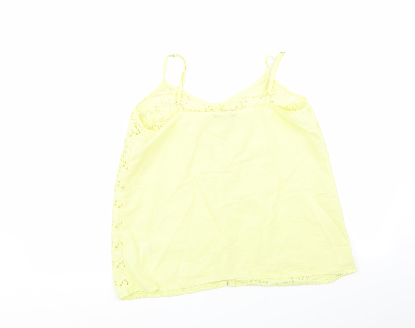 F&F Womens Yellow Floral  Camisole Tank Size 14