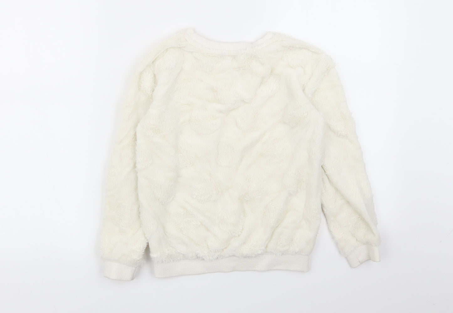 Asda George Girls White Solid  Top Pyjama Top Size 8-9 Years