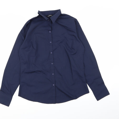 Premier Womens Blue   Basic Button-Up Size 12