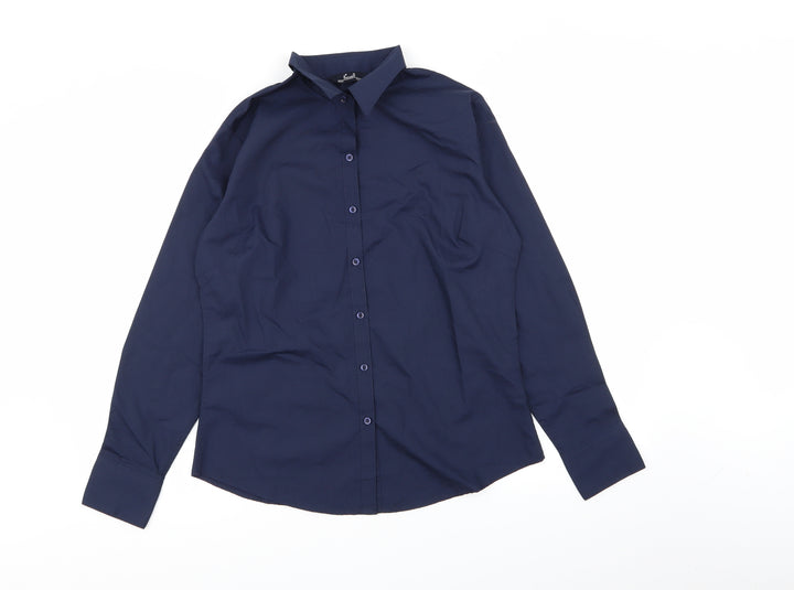 Premier Womens Blue   Basic Button-Up Size 12
