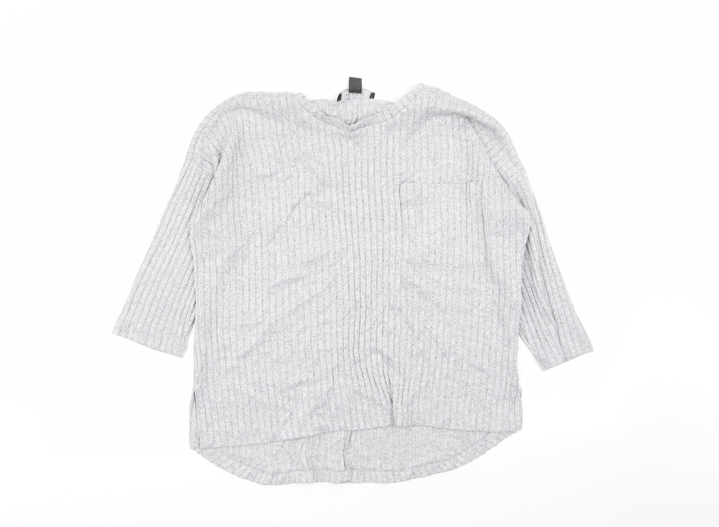 Primark Womens Grey   Basic T-Shirt Size 4
