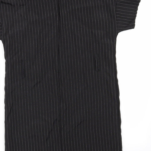PLT Womens Black Striped  A-Line  Size 6