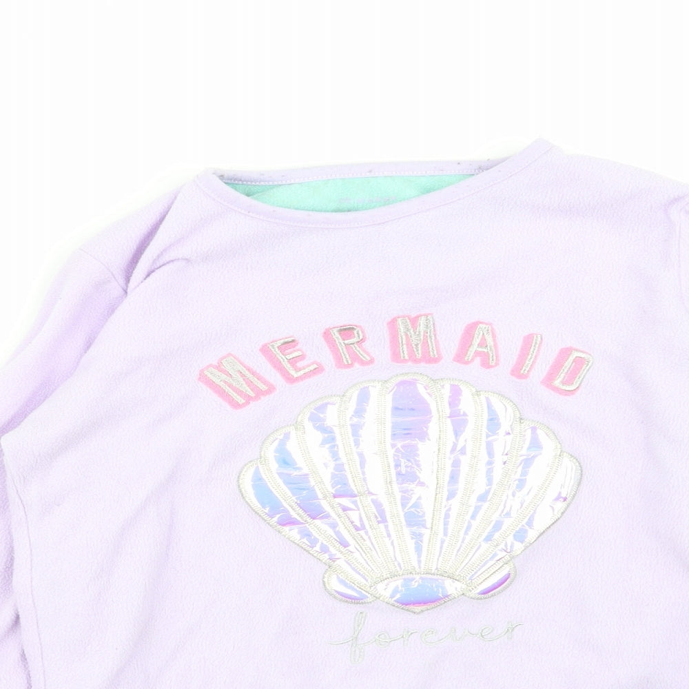 Primark Girls Purple Solid  Top Pyjama Top Size 10-11 Years