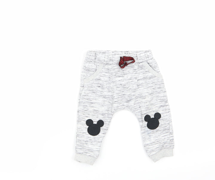 diney Boys Grey Jogger Trousers Size 6-9 Months