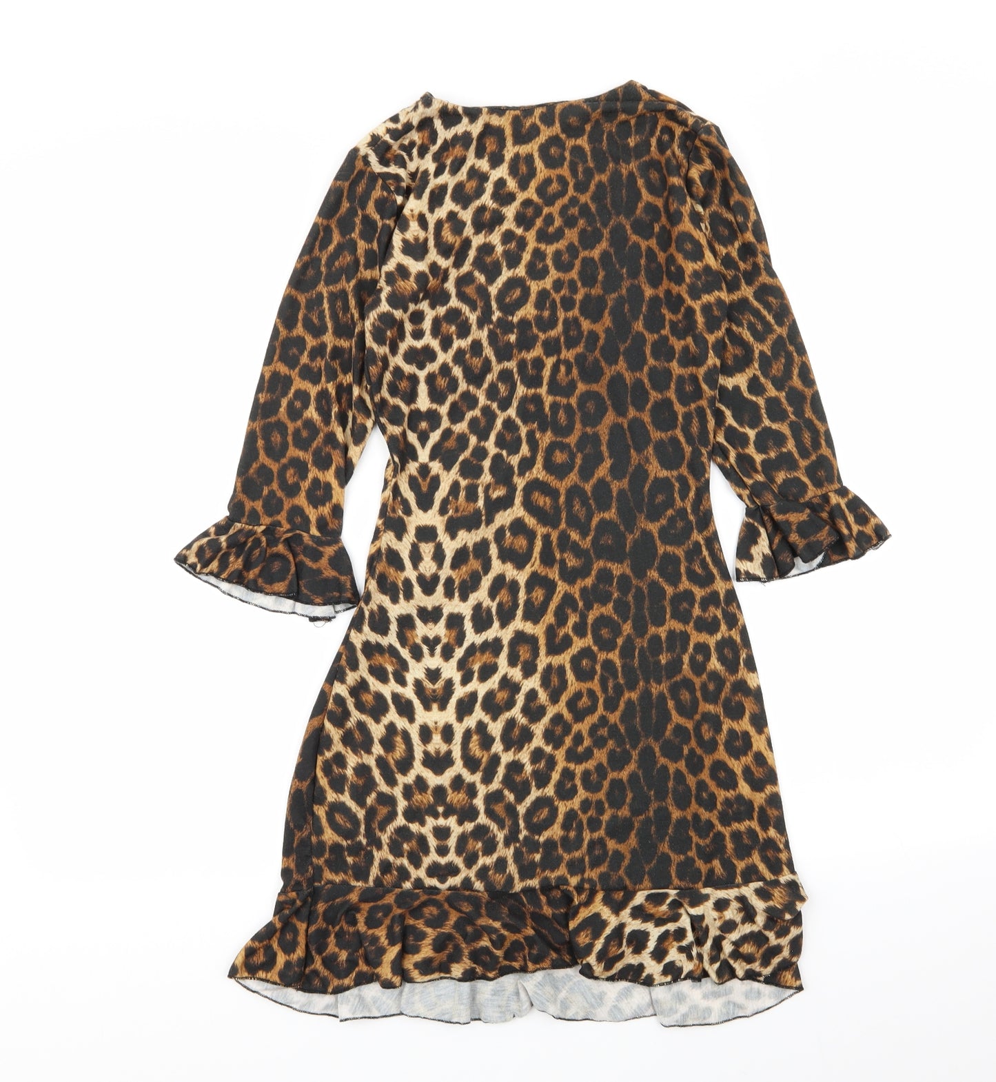 Missguided Womens Multicoloured Animal Print  A-Line  Size 6