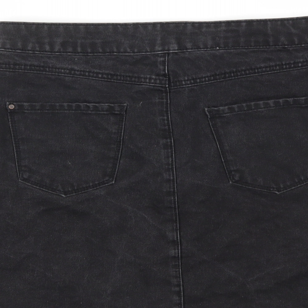 New Look Womens Black   A-Line Skirt Size 14