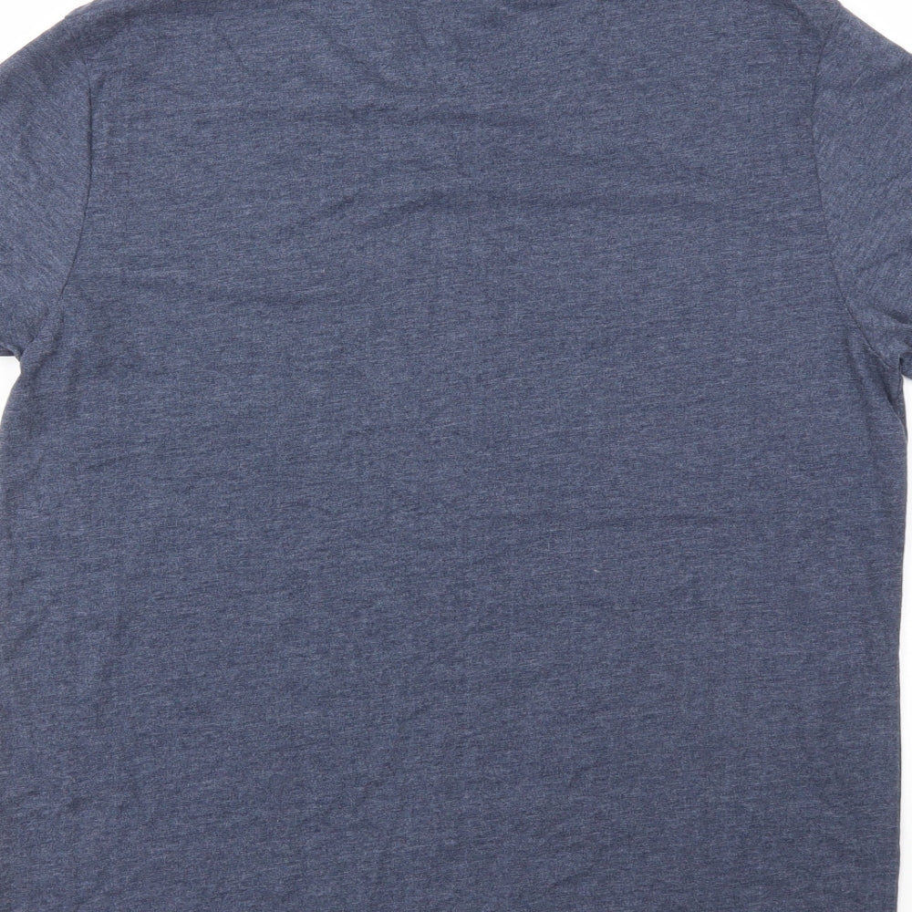 The Spitalfields Shirt Co Mens Blue    T-Shirt Size L
