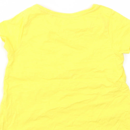 TU Girls Yellow   Basic T-Shirt Size 3-4 Years