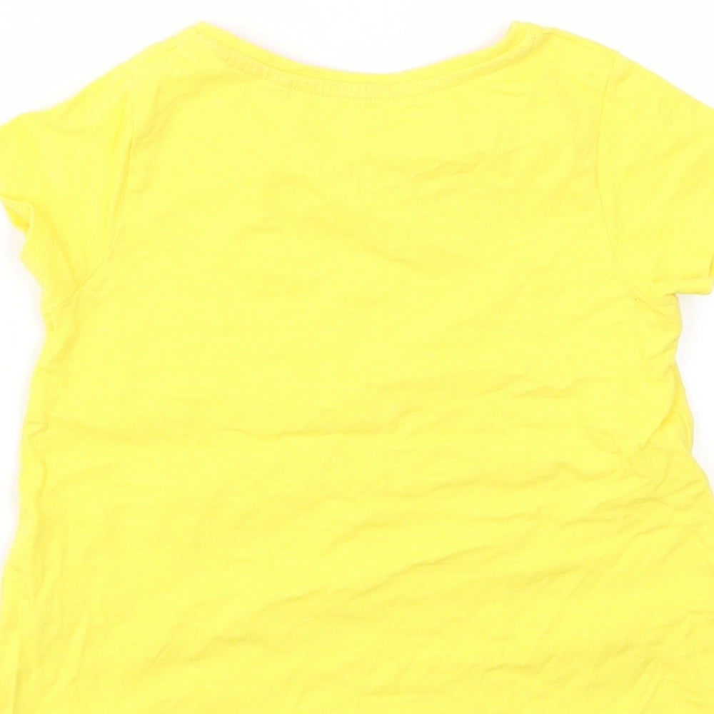 TU Girls Yellow   Basic T-Shirt Size 3-4 Years