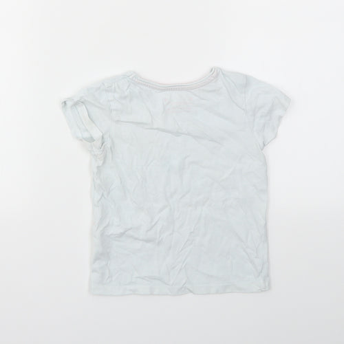 Primark Girls Blue   Basic T-Shirt Size 4-5 Years