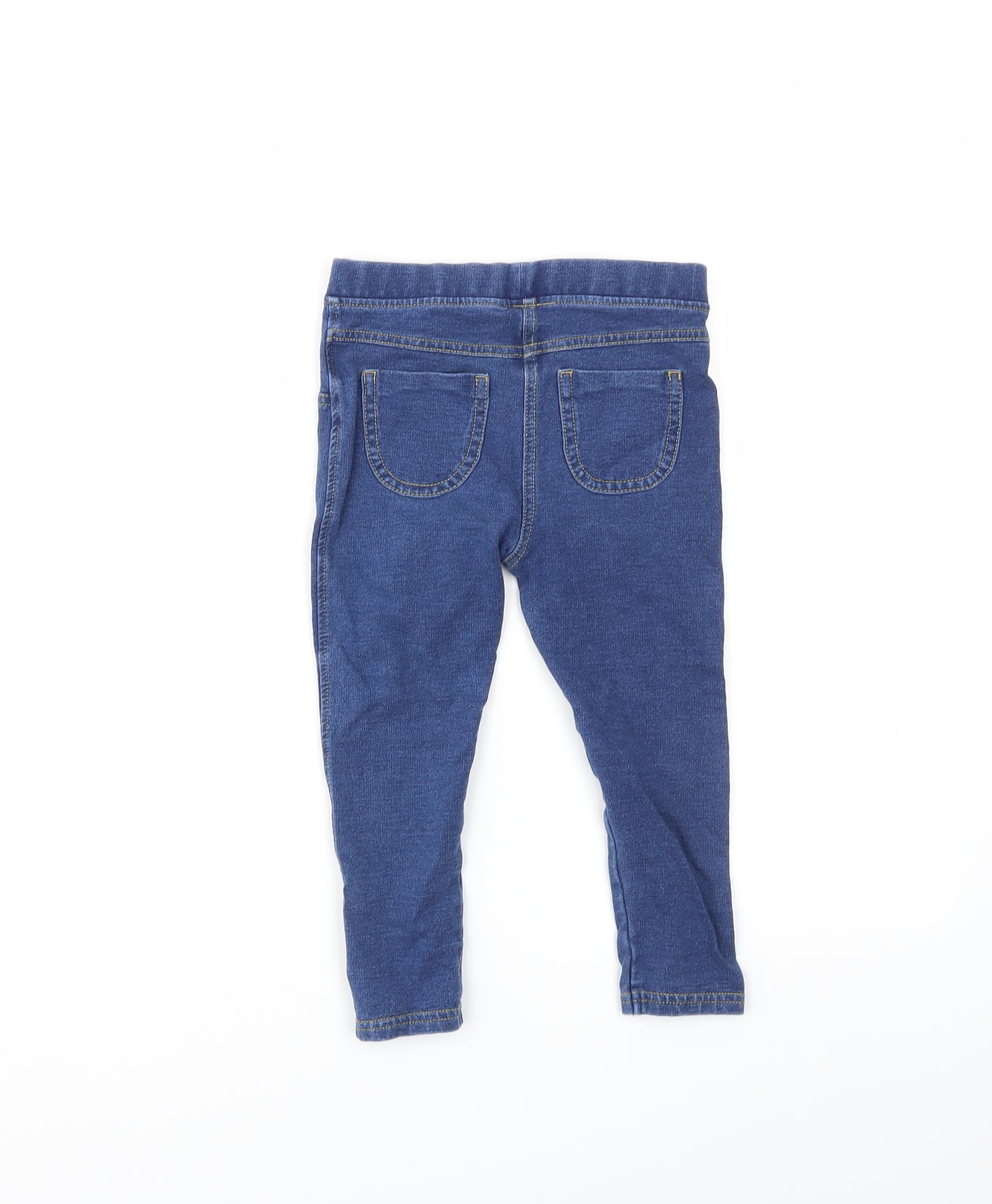 M&S Girls Blue   Capri Trousers Size 3-4 Years