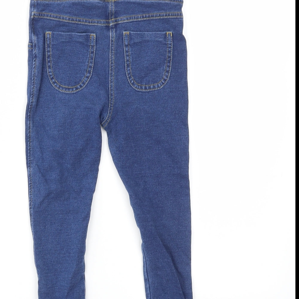 M&S Girls Blue   Capri Trousers Size 3-4 Years