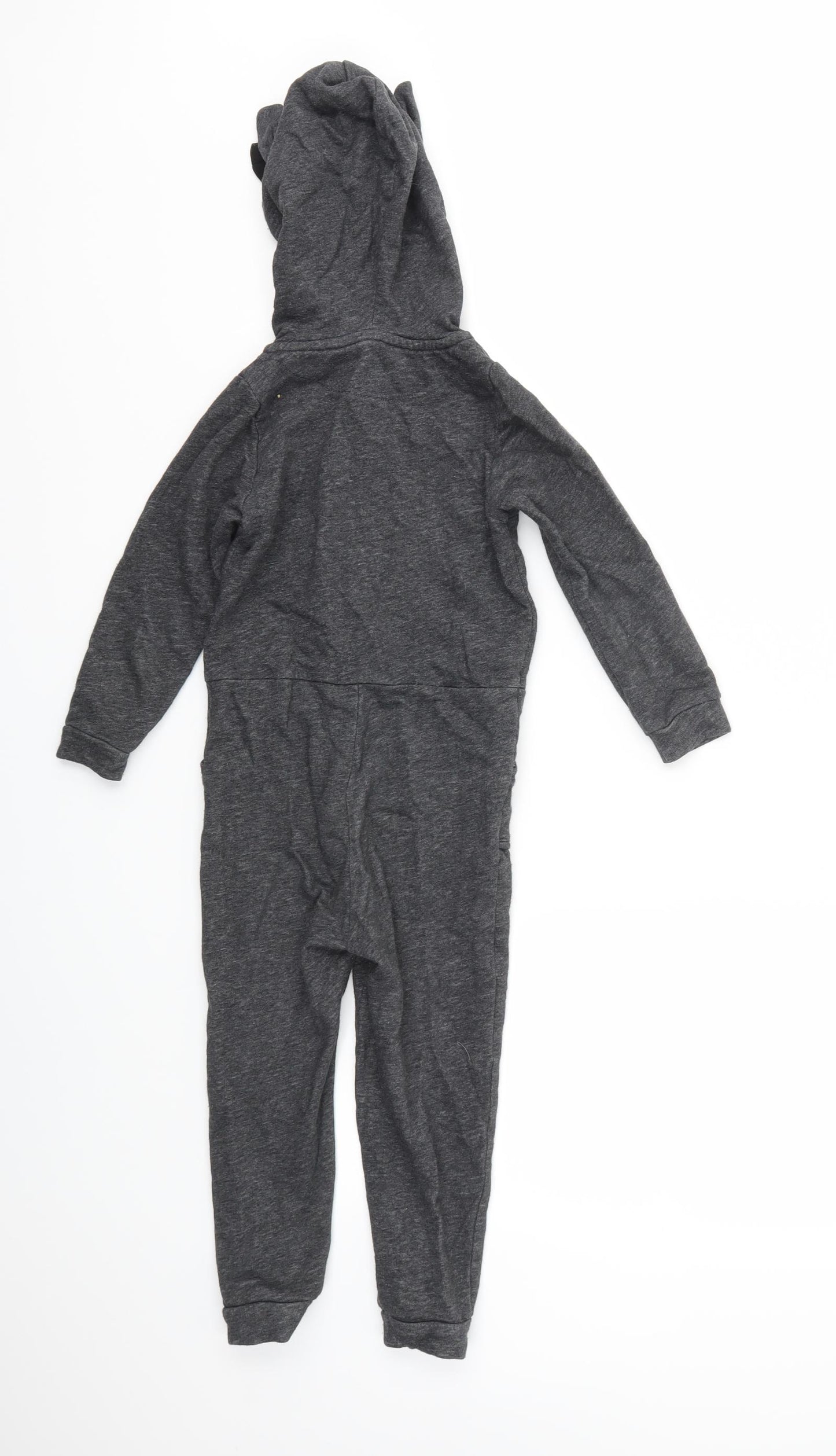 H&M Girls Grey Animal Print  Cami Bodysuit Size 3-4 Years