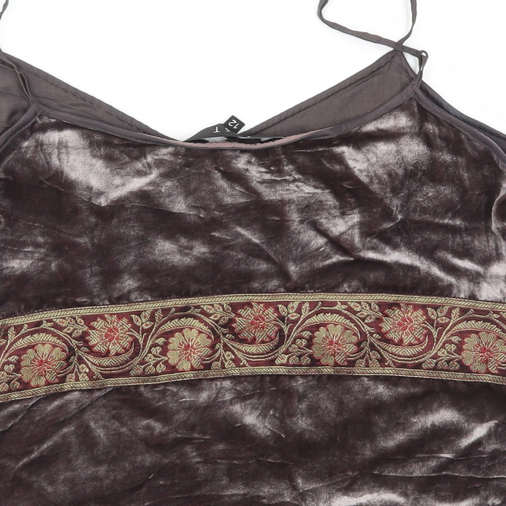 EAST Womens Brown   Basic T-Shirt Size 12