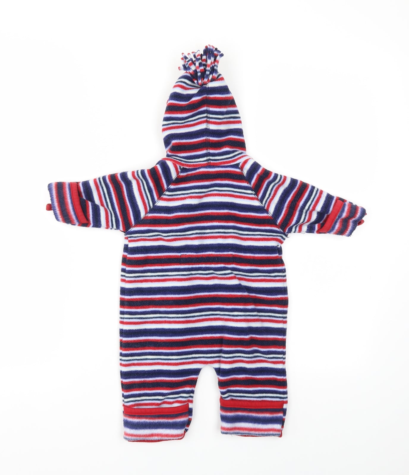 JoJo Maman Boys Multicoloured Striped  Babygrow One-Piece Size 3-6 Months