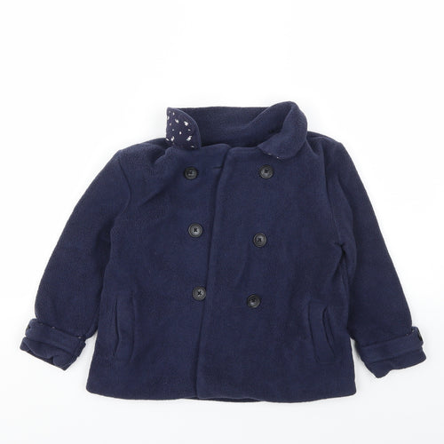 NEXT Girls Blue   Basic Coat Coat Size 3-4 Years