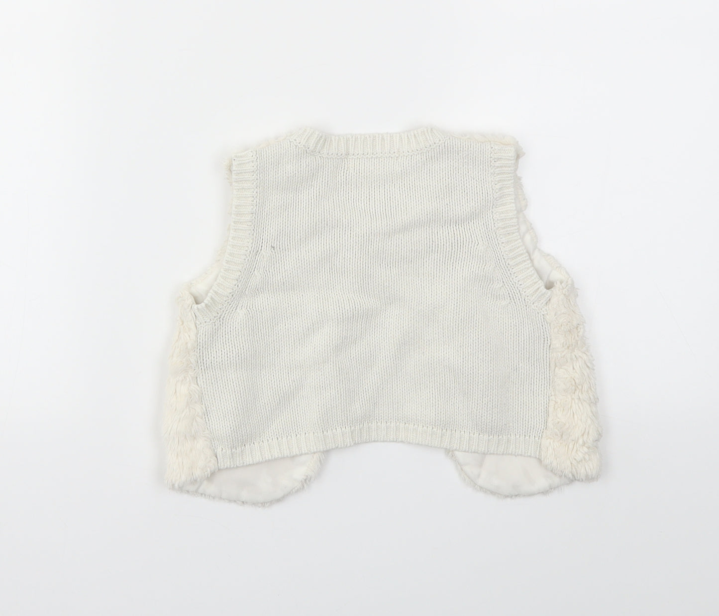H&M Girls Ivory   Basic Jacket Jacket Size 3-4 Years