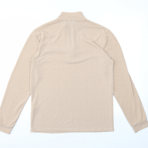 BOOHOO MAN Mens Beige   Pullover Sweatshirt Size M