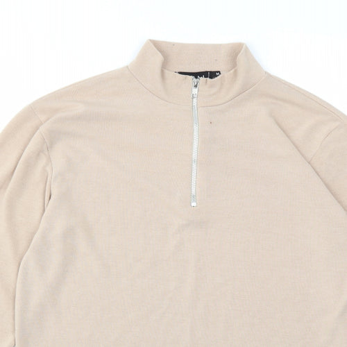 BOOHOO MAN Mens Beige   Pullover Sweatshirt Size M