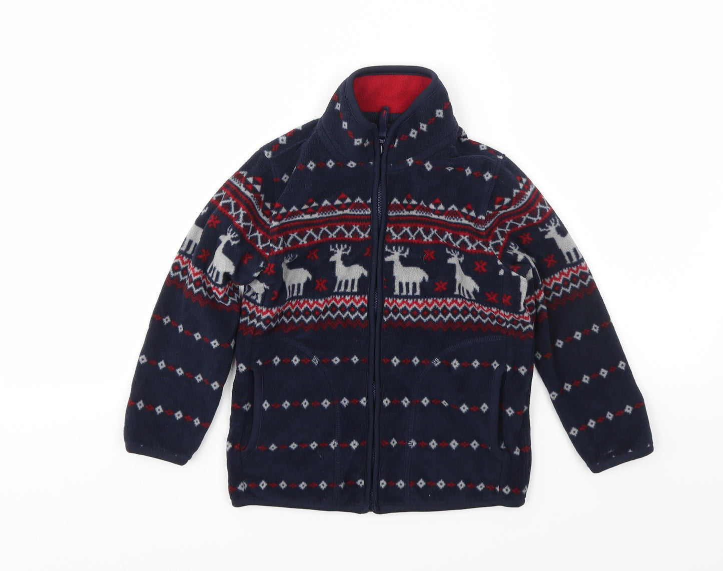 Uniqlo Boys Multicoloured Animal Print  Full Zip Jumper Size 3-4 Years