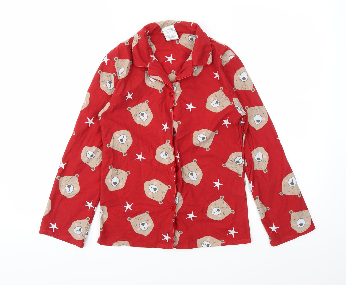 GIRLS Girls Red Animal Print  Top Pyjama Top Size 10-11 Years