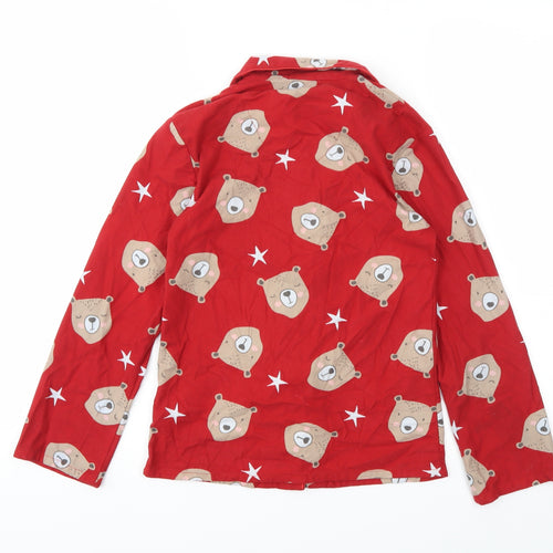 GIRLS Girls Red Animal Print  Top Pyjama Top Size 10-11 Years