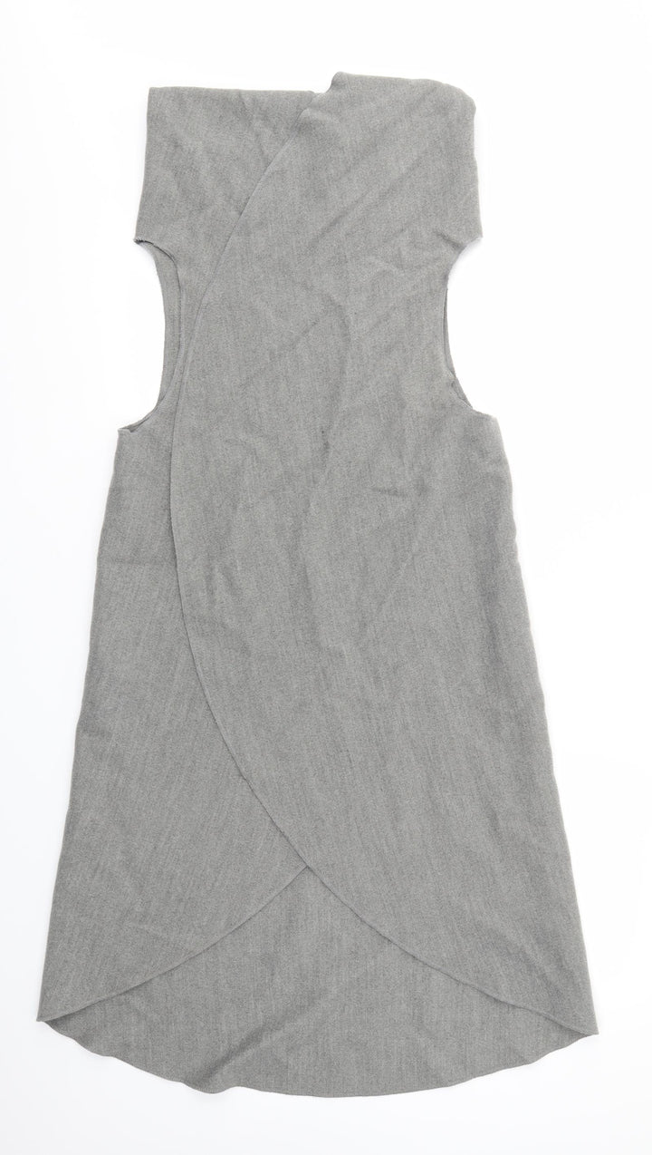 New Look Womens Grey Overcoat Jacket Size M