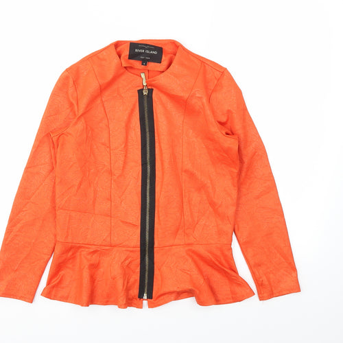 River Island Womens Orange   Jacket  Size 8