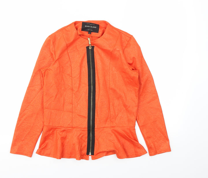 River Island Womens Orange   Jacket  Size 8