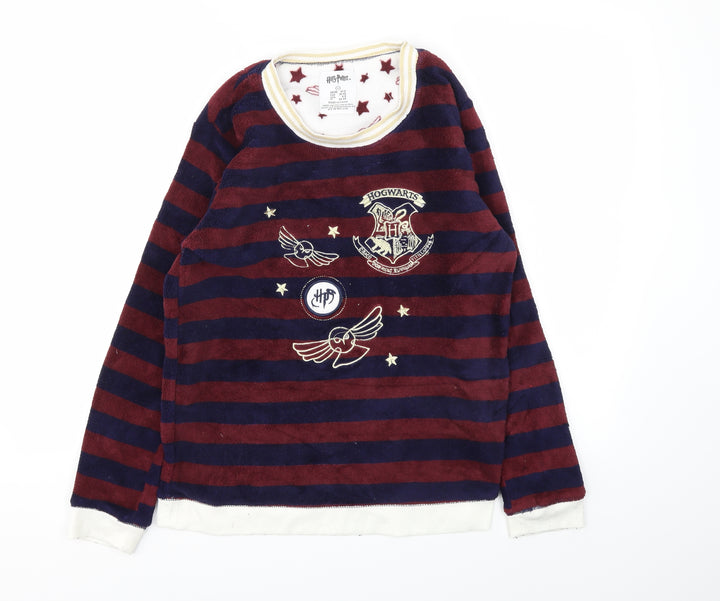 Primark Girls Multicoloured Striped Top Pyjama Top Size S