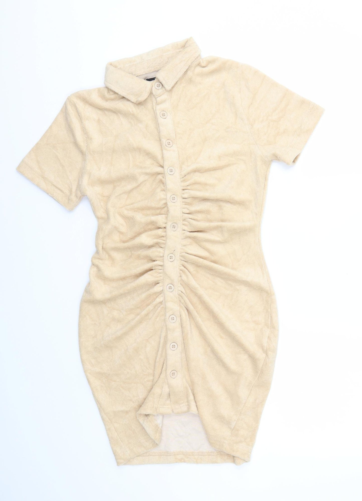 Pretty Little Thing  Womens Beige   Fit & Flare  Size 10