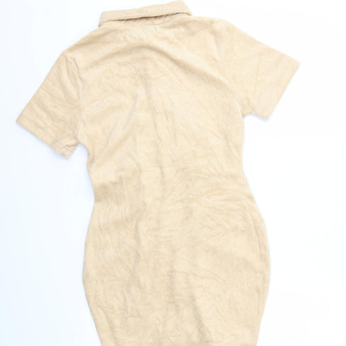Pretty Little Thing  Womens Beige   Fit & Flare  Size 10