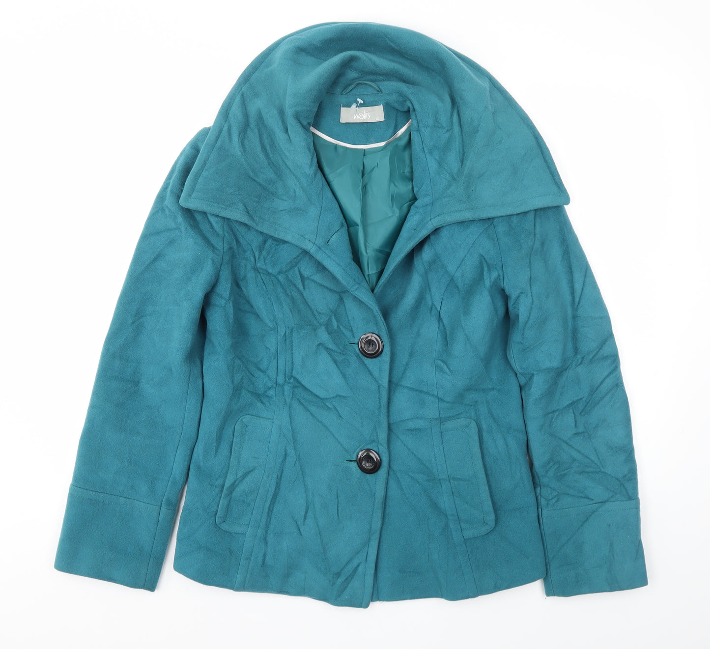 Wallis Womens Blue   Jacket Coat Size 12