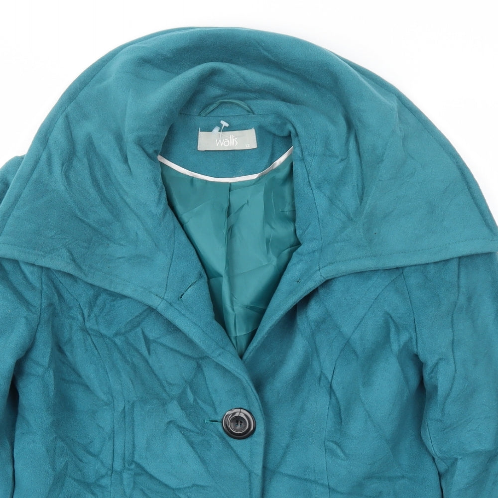 Wallis Womens Blue   Jacket Coat Size 12