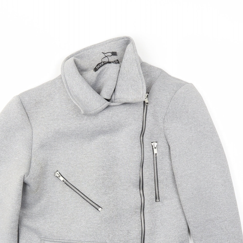Boohoo Womens Grey   Jacket  Size 10