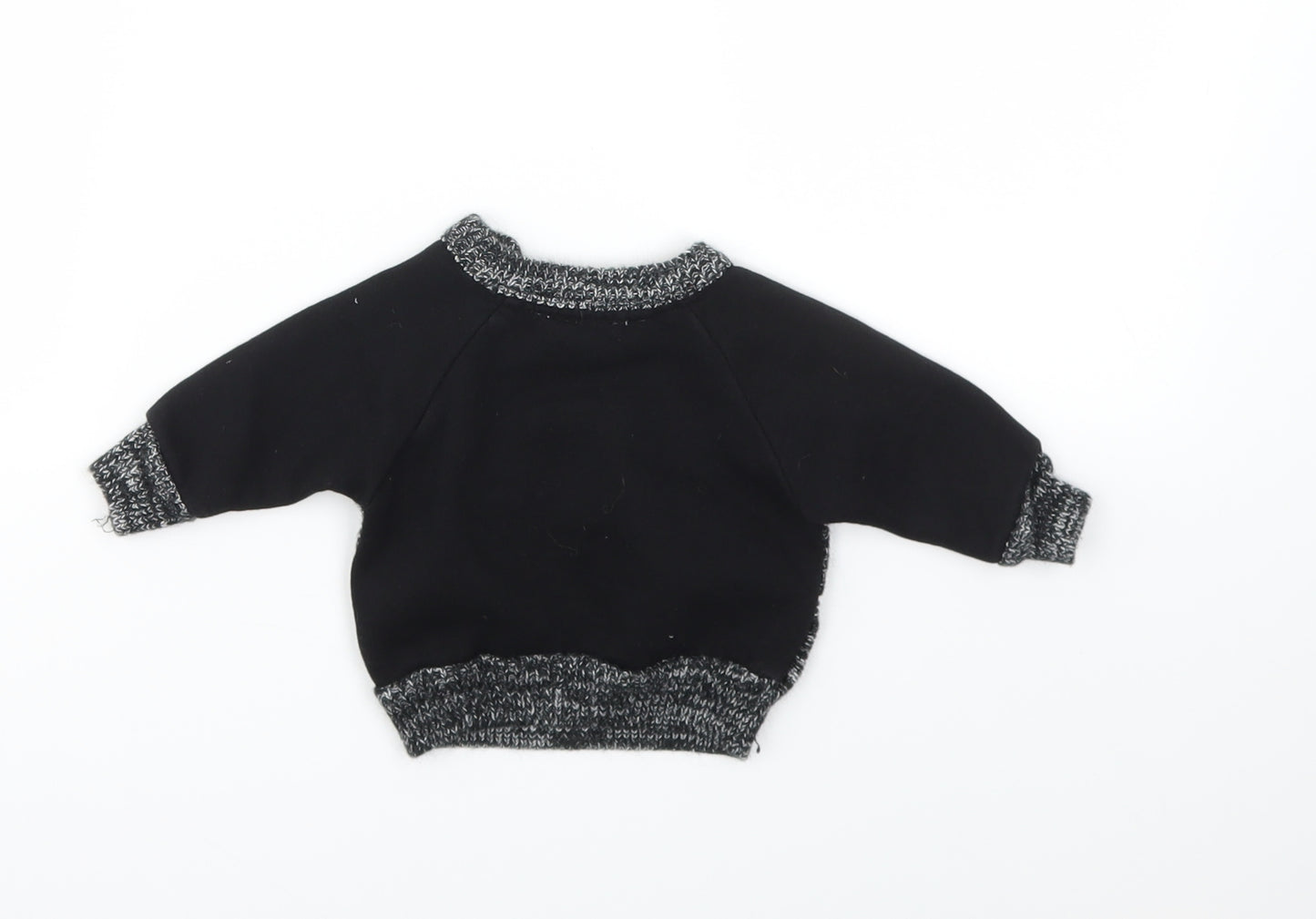 Primark Boys Black   Pullover Jumper Size 0-3 Months