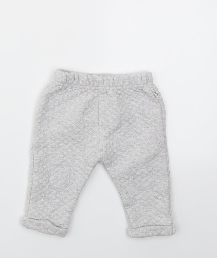M&S Boys Grey Capri Trousers Size 6-9 Months