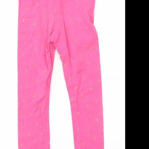 H&M Girls Multicoloured Floral  Capri Trousers Size 4-5 Years
