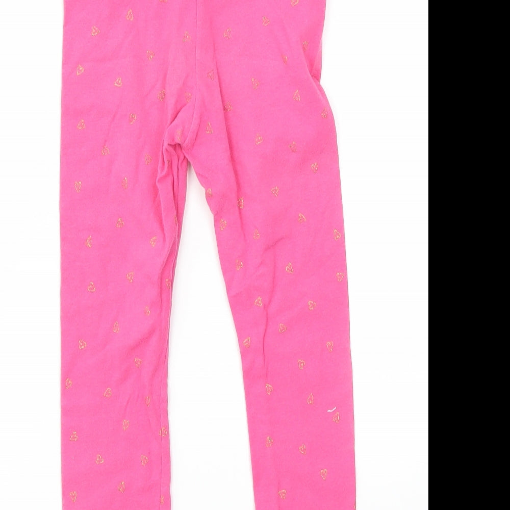 H&M Girls Multicoloured Floral  Capri Trousers Size 4-5 Years