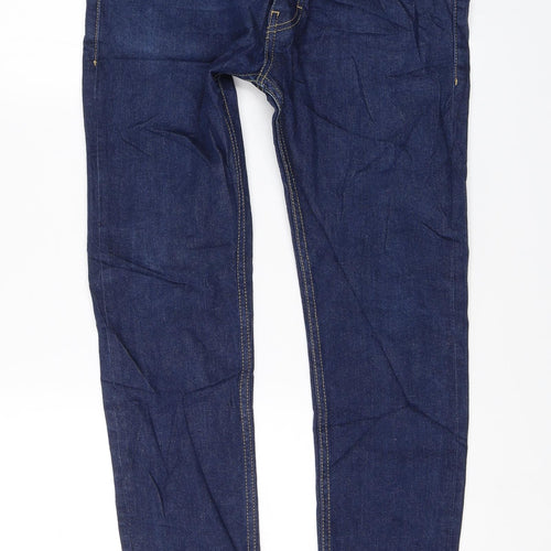 Topman Mens Blue  Denim Skinny Jeans Size 32 L28 in