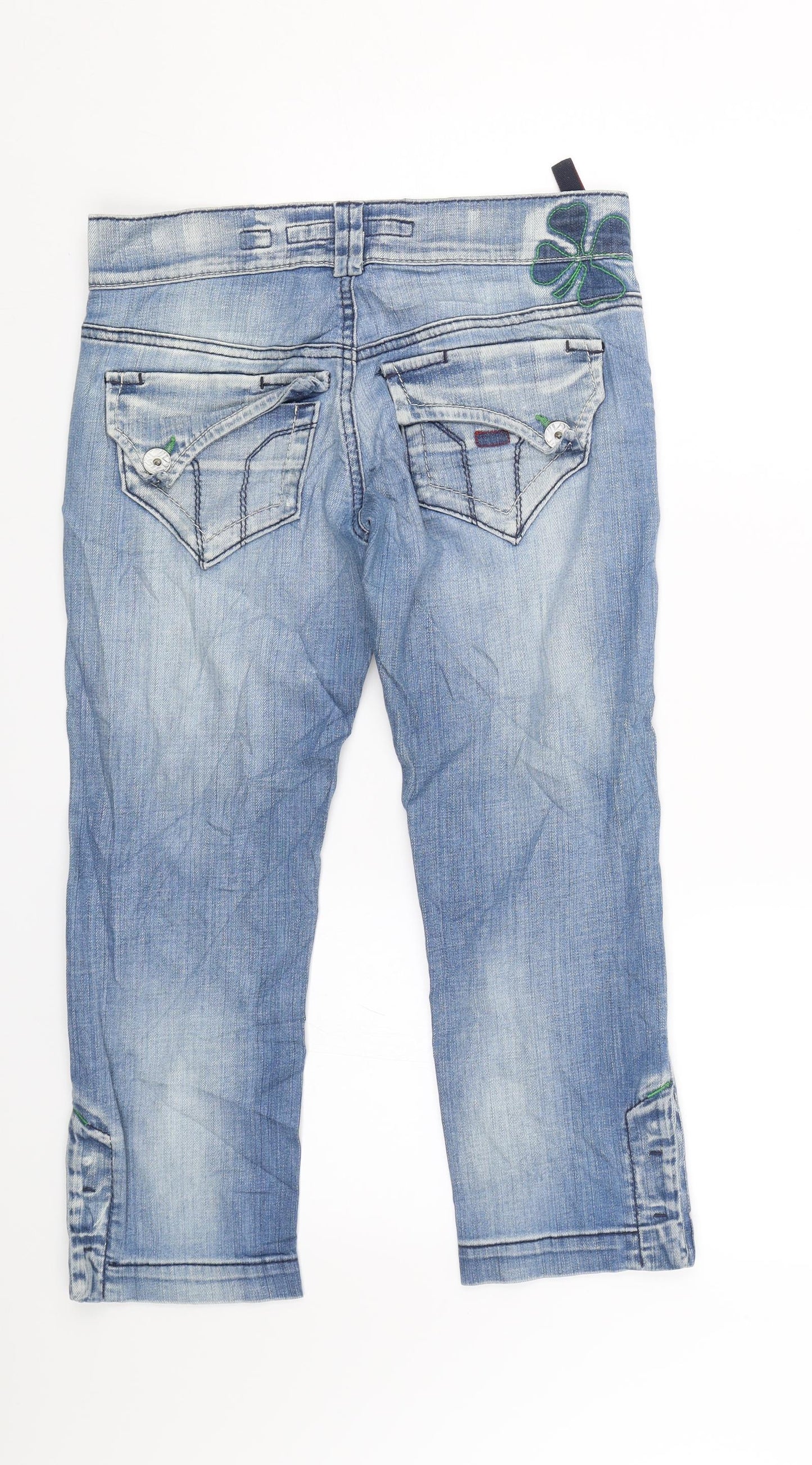Miss Sixty Womens Blue  Denim Straight Jeans Size 27 L22 in - 4 Leaf Clover